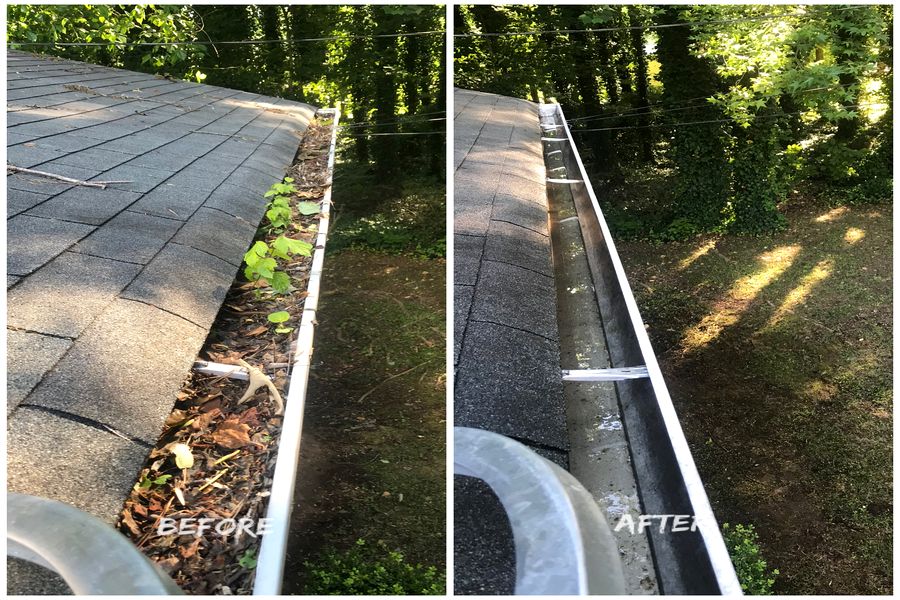 Gutter Cleaning Before & After 3